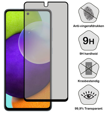 Forterra Samsung A52 Screenprotector Gehard Glas - Privacy