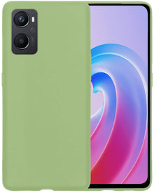 Forterra OPPO A76 Hoesje Siliconen Backcover Lichtgewicht - Groen