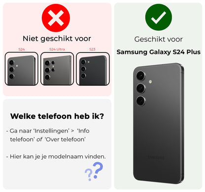 Forterra Samsung S24 Plus Hoesje met Koord Backcover Shockproof - Transparant