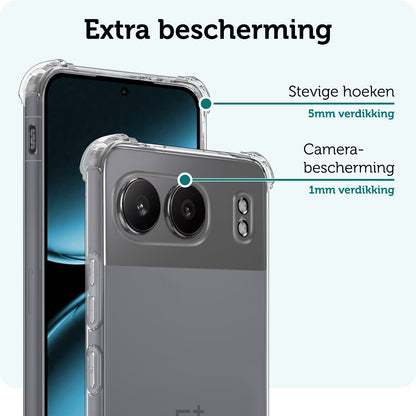 Forterra OnePlus Nord 4 Hoesje Shockproof Backcover Siliconen - Transparant