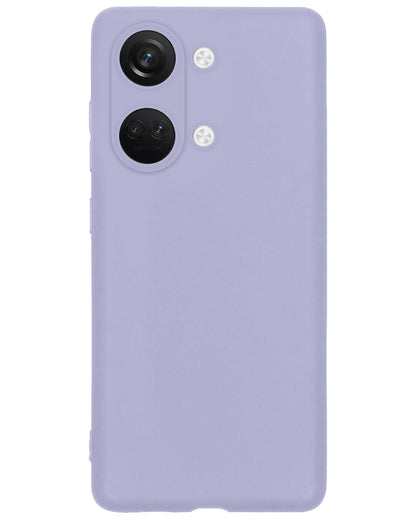 Forterra OnePlus Nord 3 Hoesje Siliconen Backcover Lichtgewicht - Lila