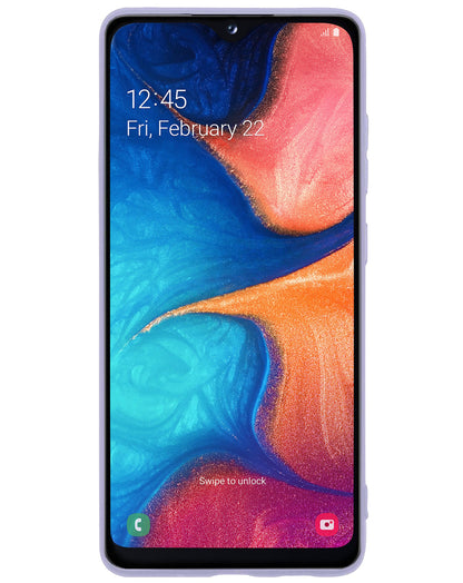Forterra Samsung A20e Hoesje Siliconen Backcover Lichtgewicht - Lila