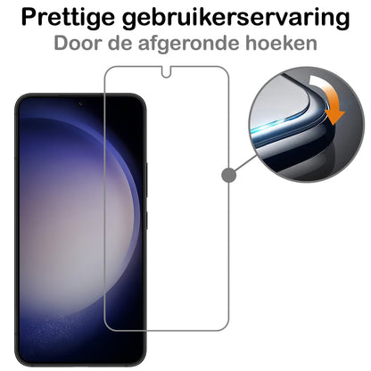 Forterra Samsung S23 Screenprotector Gehard Glas - Anti-kras