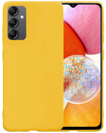Forterra Samsung A14 Hoesje Siliconen Backcover Lichtgewicht - Geel