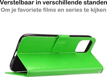 Forterra iPhone 12 Mini Hoesje Bookcase Cover met Kaarthouder - Groen