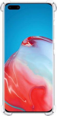 Forterra Huawei P40 Hoesje Shockproof Backcover Siliconen - Transparant