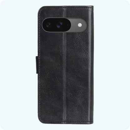 Forterra Google Pixel 9 Hoesje Bookcase Cover met Kaarthouder - Zwart