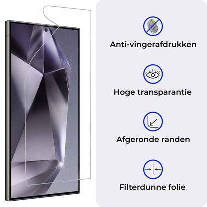 Forterra Samsung S24 Ultra Screenprotector Soft TPU - Full Screen