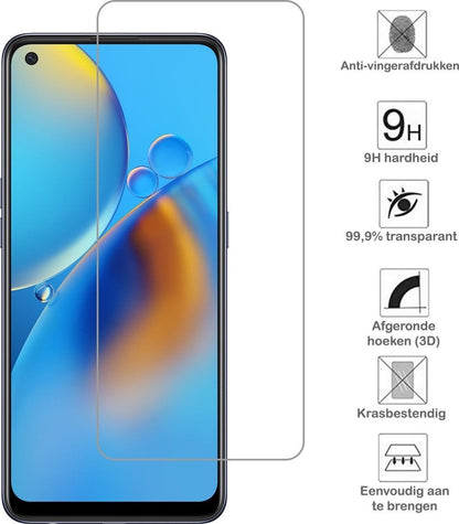 Forterra OPPO A74 4G Screenprotector Gehard Glas - Anti-kras