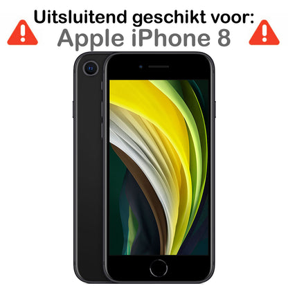 Forterra iPhone 8 Hoesje Kaarthouder met Koord Backcover Shockproof - Transparant