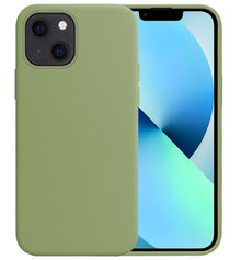 Forterra iPhone 13 Mini Hoesje Siliconen Backcover Lichtgewicht - Groen