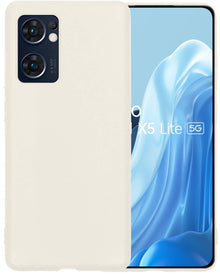 Forterra OPPO Find X5 Lite Hoesje Siliconen Backcover Lichtgewicht - Wit