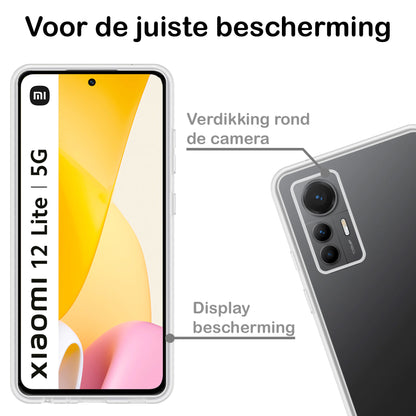 Forterra Xiaomi 12 Lite Hoesje Siliconen Backcover Lichtgewicht - Transparant