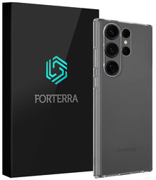 Forterra Samsung S25 Ultra Hoesje Siliconen Backcover Lichtgewicht - Transparant