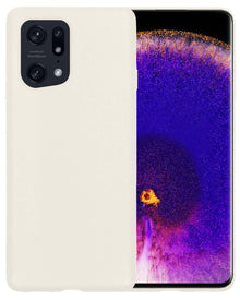 Forterra OPPO Find X5 Hoesje Siliconen Backcover Lichtgewicht - Wit