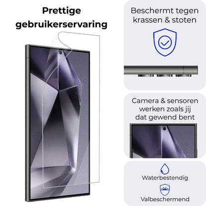 Forterra Samsung S24 Ultra Screenprotector Soft TPU - Full Screen