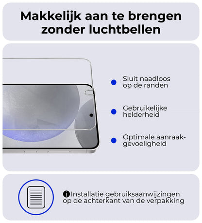 Forterra Samsung S24 Screenprotector Gehard Glas - Anti-kras