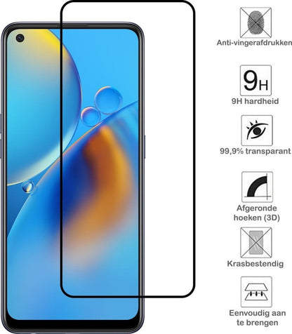 Forterra OPPO A74 4G Screenprotector Gehard Glas - Full Screen