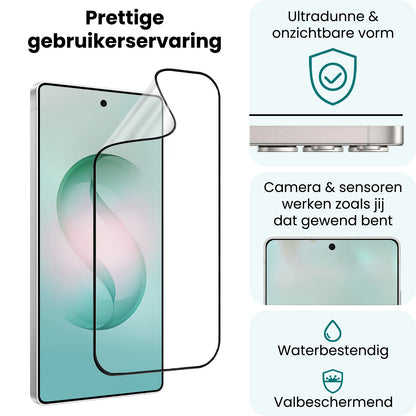 Forterra Samsung S26 Ultra Screenprotector Flexibel Glas met Installatieframe