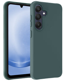 Forterra Samsung A25 Hoesje Siliconen Backcover Lichtgewicht - Donkergroen