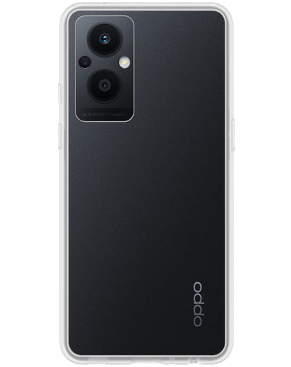 Forterra OPPO Reno 8 Lite Hoesje Siliconen Backcover Lichtgewicht - Transparant