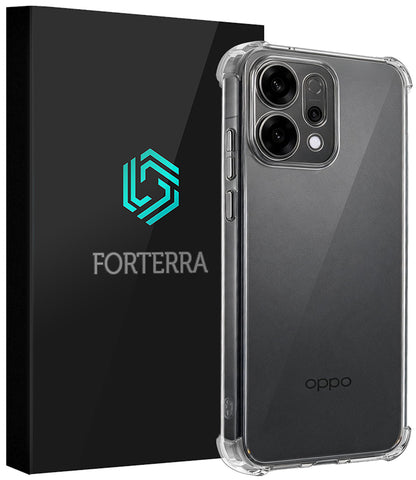 Forterra OPPO Reno 14 Hoesje Shockproof Backcover Siliconen - Transparant