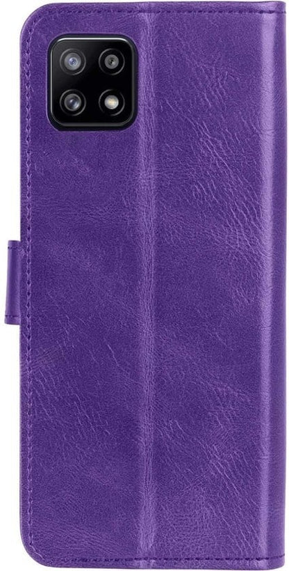 Forterra Samsung A22 5G Hoesje Bookcase Cover met Kaarthouder - Paars