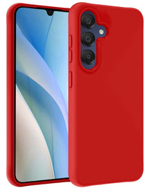 Forterra Samsung A15 Hoesje Siliconen Backcover Lichtgewicht - Rood