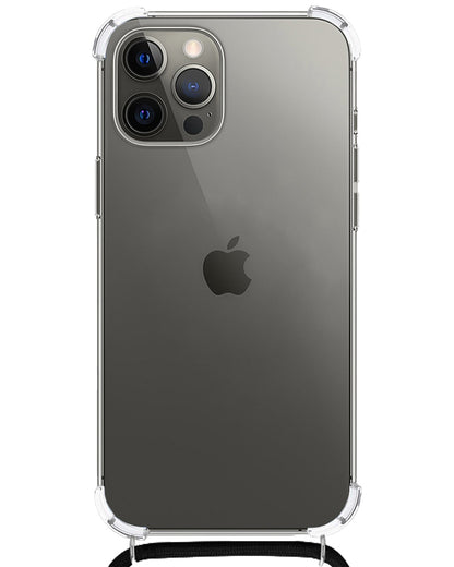 Forterra iPhone 14 Pro Hoesje met Koord Backcover Shockproof - Transparant