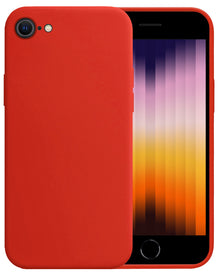 Forterra iPhone SE 2022 Hoesje Siliconen Backcover Lichtgewicht - Rood