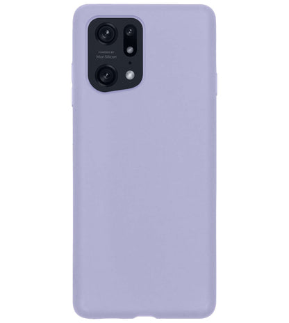 Forterra OPPO Find X5 Pro Hoesje Siliconen Backcover Lichtgewicht - Lila