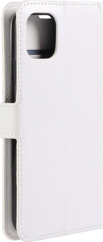 Forterra iPhone 12 Mini Hoesje Bookcase Cover met Kaarthouder - Wit
