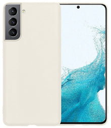 Forterra Samsung S22 Hoesje Siliconen Backcover Lichtgewicht - Wit