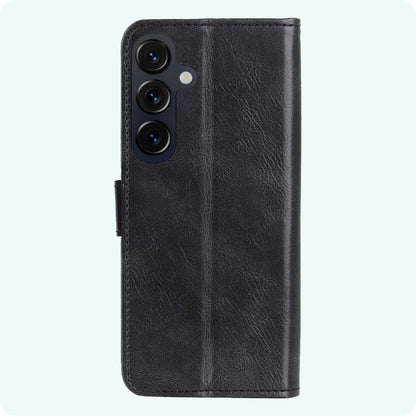 Forterra Samsung S26 Plus Hoesje Bookcase Cover met Kaarthouder - Zwart