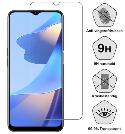 Forterra OPPO A16s Screenprotector Gehard Glas - Anti-kras