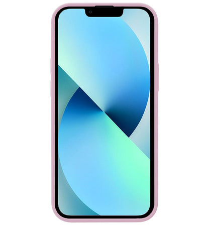 Forterra iPhone 14 Hoesje Siliconen Backcover Lichtgewicht - Lila