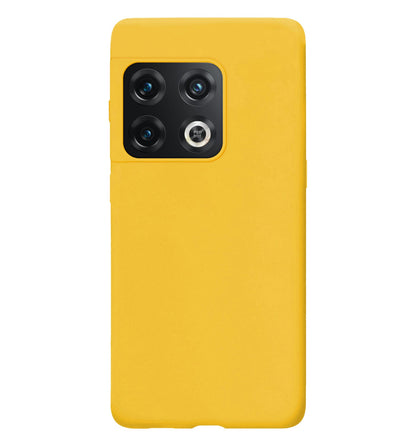 Forterra OnePlus 10 Pro Hoesje Siliconen Backcover Lichtgewicht - Geel
