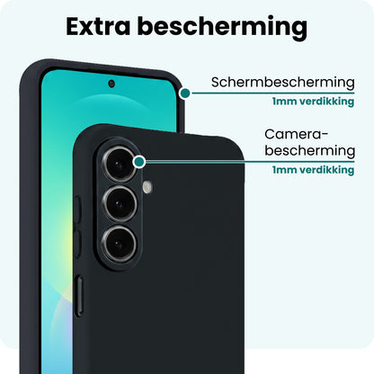 Forterra Samsung A27 Hoesje Siliconen Backcover Lichtgewicht - Donkerblauw