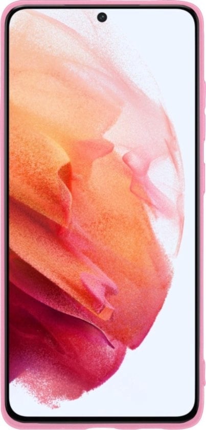 Forterra Samsung S21 Hoesje Siliconen Backcover Lichtgewicht - Lichtroze