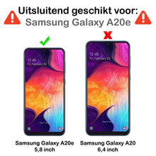 Forterra Samsung A20e Hoesje Siliconen Backcover Lichtgewicht - Rood