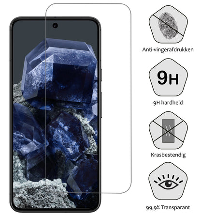 Forterra Google Pixel 8 Screenprotector Gehard Glas - Anti-kras