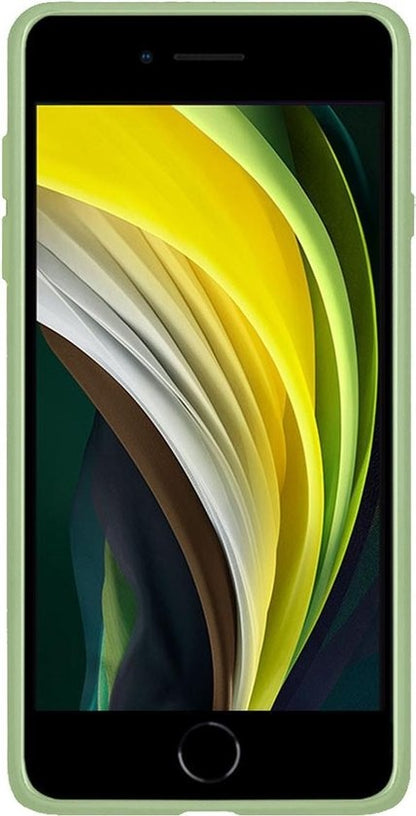 Forterra iPhone SE 2020 Hoesje Siliconen Backcover Lichtgewicht - Groen