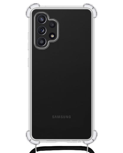 Forterra Samsung A32 5G Hoesje met Koord Backcover Shockproof - Transparant