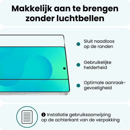 Forterra Samsung S25 Ultra Screenprotector Gehard Glas - Full Screen