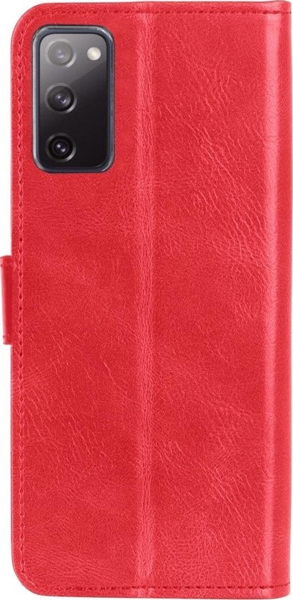 Forterra Samsung S20 FE Hoesje Bookcase Cover met Kaarthouder - Rood