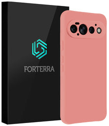 Forterra Google Pixel 11 Pro Hoesje Siliconen Backcover Lichtgewicht - Lichtroze