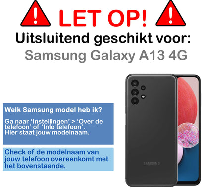Forterra Samsung A13 4G Hoesje Siliconen Backcover Lichtgewicht - Donkerblauw
