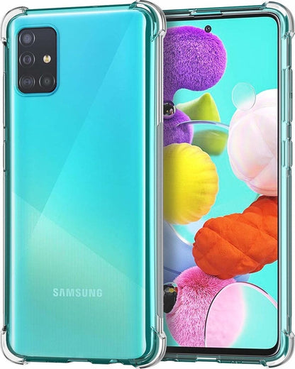 Forterra Samsung A51 Hoesje Shockproof Backcover Siliconen - Transparant