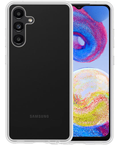 Forterra Samsung A04s Hoesje Siliconen Backcover Lichtgewicht - Transparant