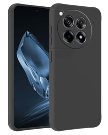 Forterra OnePlus 12R Hoesje Siliconen Backcover Lichtgewicht - Zwart